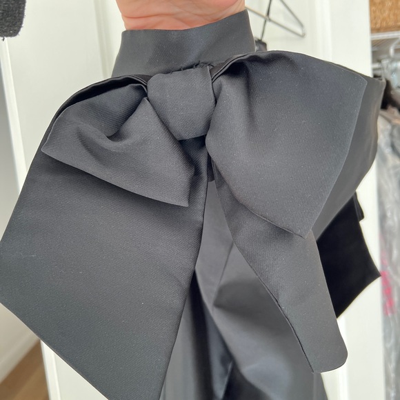 Sachin + Babi Noir off shoulder gown Sz 4 - Picture 5 of 9